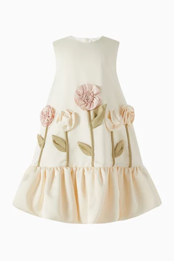 Walk In The Park Dress in Satin