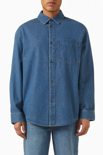 Relaxed-fit Shirt in Cotton-denim