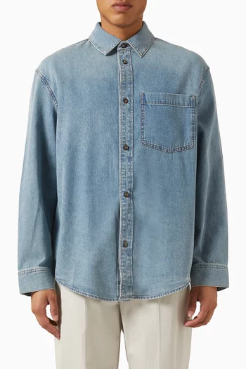 Relaxed-fit Shirt in Cotton-denim