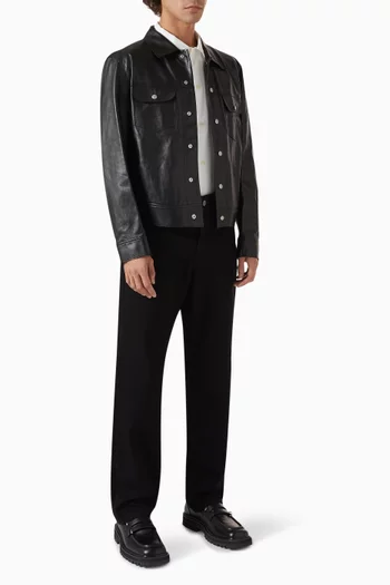 Trucker Jacket in Leather