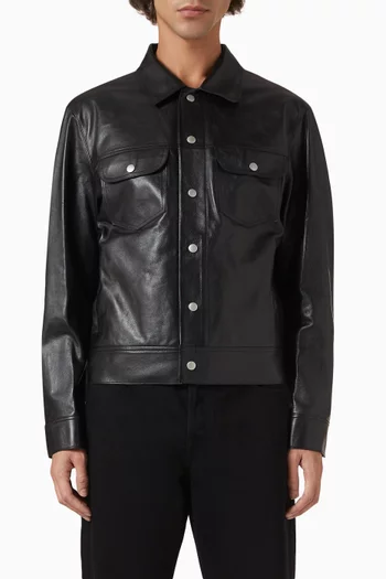 Trucker Jacket in Leather