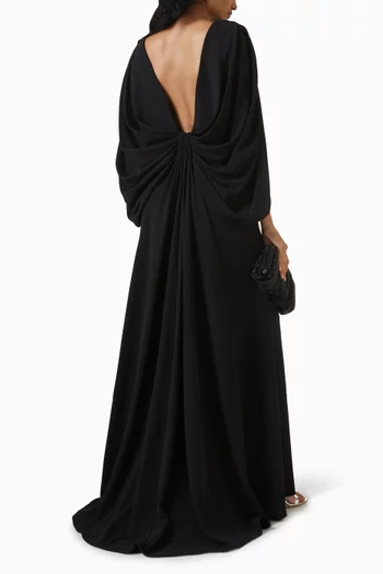 Kairi Capelet Gown in Crepe
