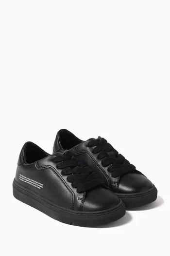 Low-cut Sneakers in Grape Leather