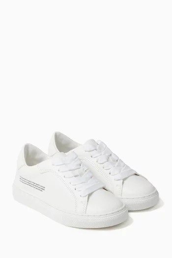 Low-cut Sneakers in Grape Leather