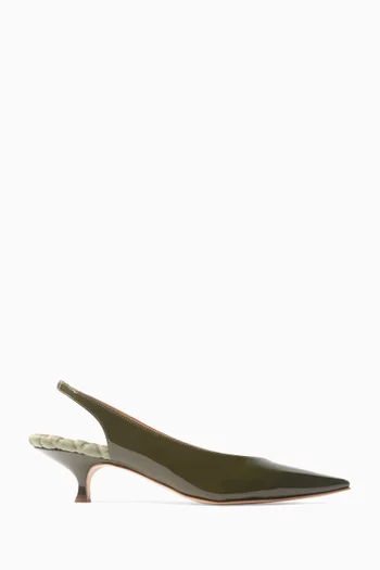 Silvana 50 Slingback Pumps in Faux Leather