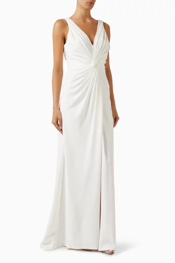Jessey Twist-front Gown