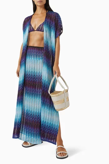 Raschel-knit Cover-up