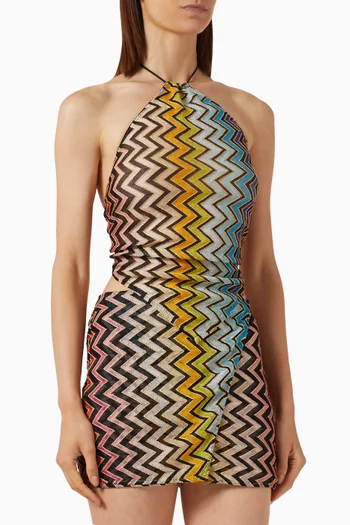 Zig-zag Halter Top