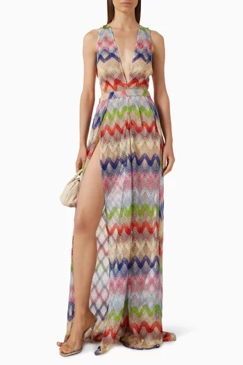 Raschel Jumpsuit in Rayon-knit