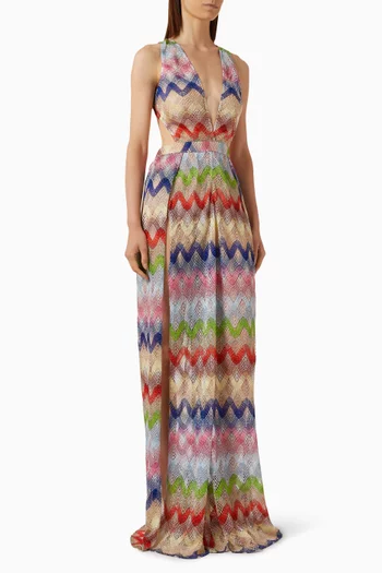 Raschel Jumpsuit in Rayon-knit
