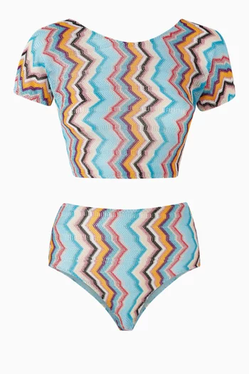 Zig-zag Bikini Set