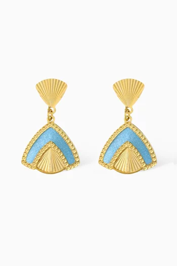 The Amelia Cairo Earrings in 18kt Gold