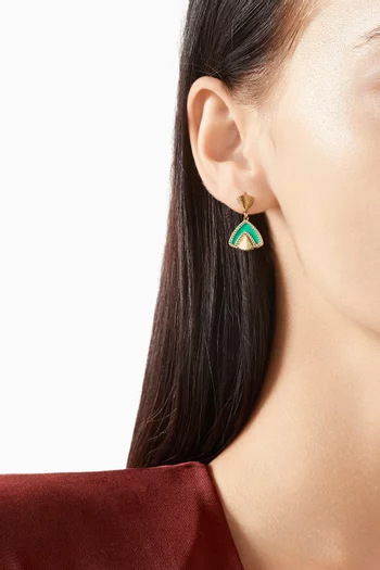 Amelia Cairo Earrings in 18kt Yellow Gold