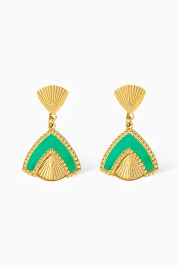 Amelia Cairo Earrings in 18kt Yellow Gold