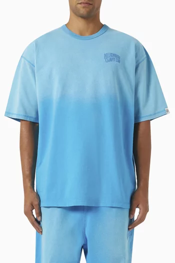 Embroidered Arch Logo T-shirt in Cotton