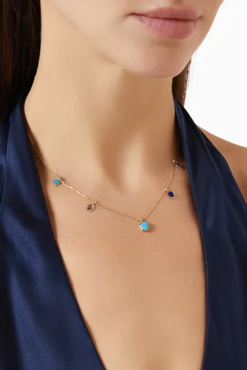 Spring Semi-precious Necklace in 18kt Gold