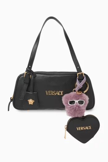 Medusa Fluffy Charm in Leather