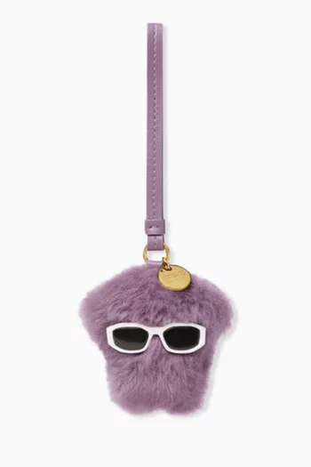 Medusa Fluffy Charm in Leather