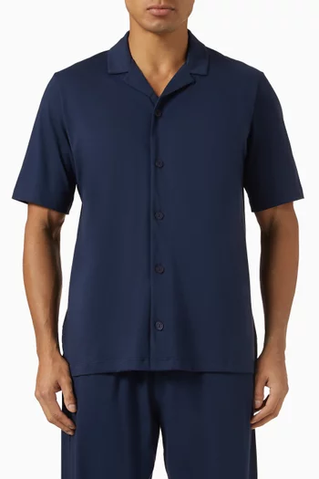 Night & Day Henley Shirt in Cotton Jersey