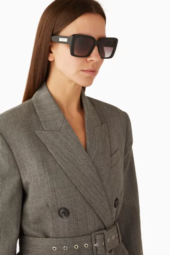 Square Frame Sunglasses in Acetate