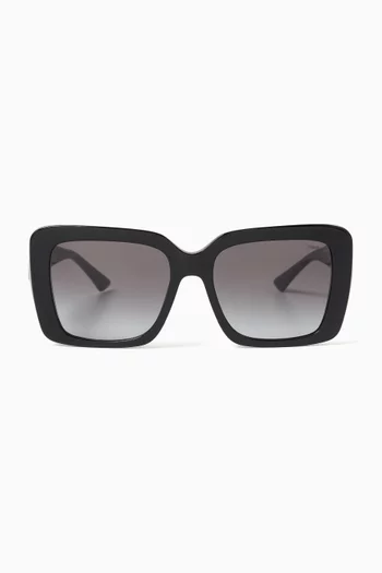 Square Frame Sunglasses in Acetate