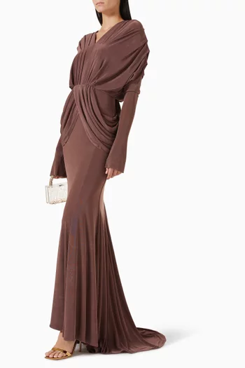 فستان سهرة درابيه