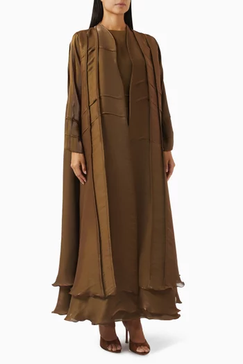 3-piece Abaya Set in Silk Organza