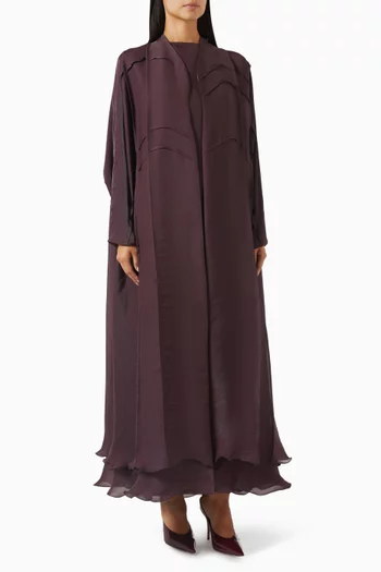 3-piece Abaya Set in Silk Organza