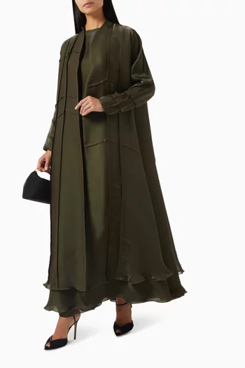 3-piece Abaya Set in Silk Organza