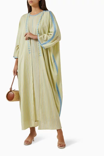 Embroidered Abaya Set