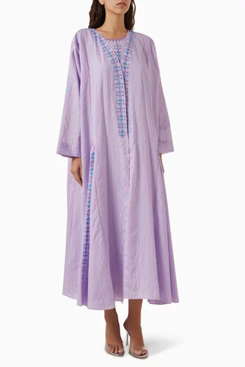 Embroidered Abaya Set