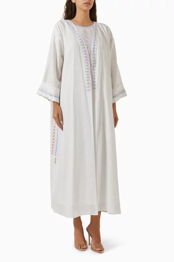 Embroidered Abaya Set