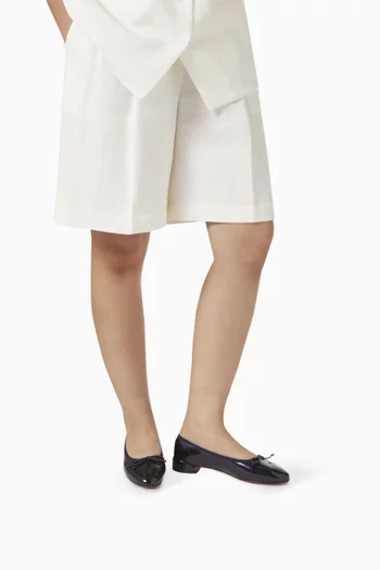 Sweetie Jane Flats in Pearlescent Patent Leather