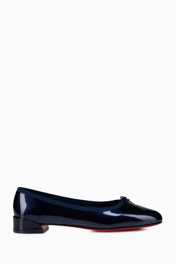 Sweetie Jane Flats in Pearlescent Patent Leather