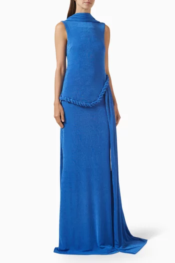 Kairis Braided Dress in Jersey