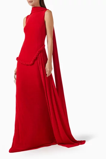 Kairis Braided Dress in Jersey