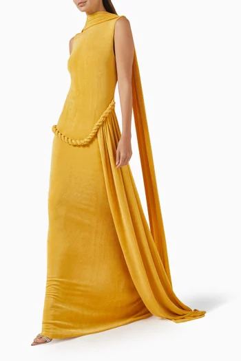 Kairis Braided Dress in Jersey
