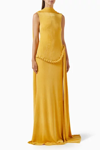 Kairis Braided Dress in Jersey