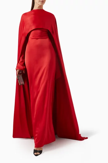 Kaelia Dress & Cape Set