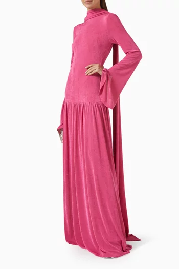 Kaelen Scarf Dress in Jersey