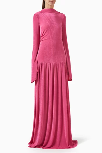 Kaelen Scarf Dress in Jersey