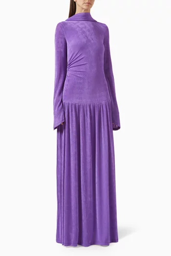 Kaelen Scarf Dress in Jersey