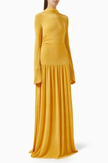 Kaelen Scarf Dress in Jersey