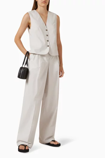 Vest in Cotton & Lyocell