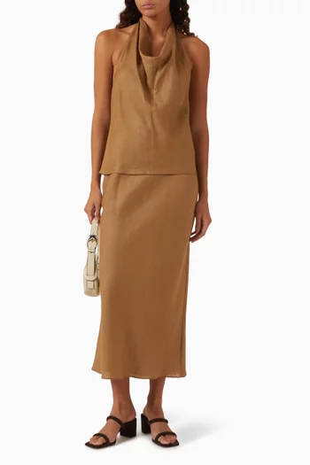 Halter Top in Linen