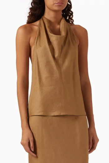 Halter Top in Linen