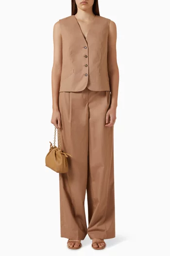 Relaxed Pants in Cotton & Lyocell