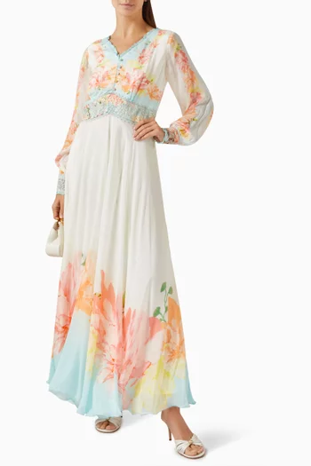 Floral-print Maxi Dress