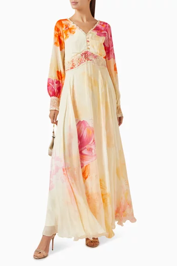 Floral-print Maxi Dress