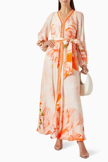 Floral-print Maxi Dress